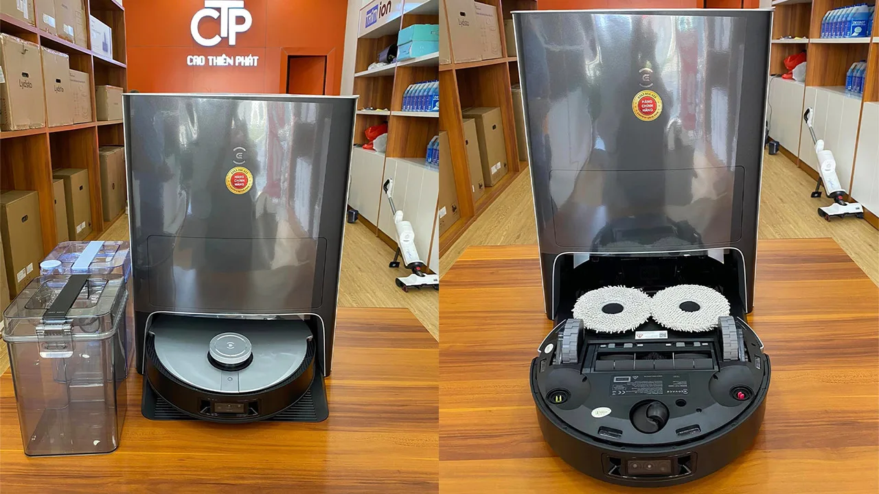 Robot hút bụi Ecovacs X1 OMNI hình ảnh thực tế