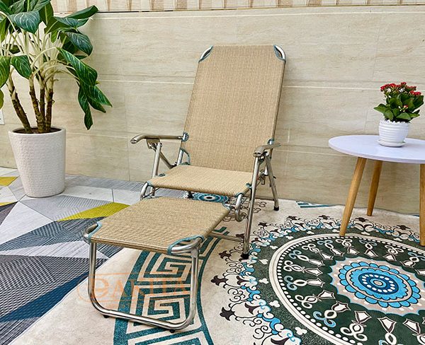 Ghế Bố Xếp Loại Vải Lưới Nằm Mát Ít Giãn, Khung Rất Dày Và Chắc Chắn