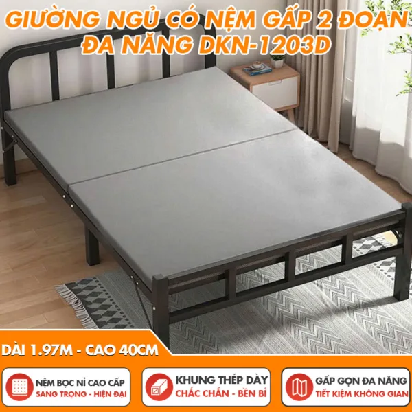 [TIẾT KIỆM KHÔNG GIAN] Giường Ngủ Có Nệm Gấp Gọn DAKITA DKN-1203D