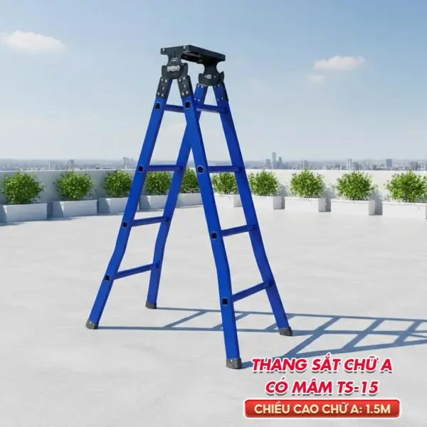 Thang Sắt chữ A giá rẻ TS15 (1.5m)