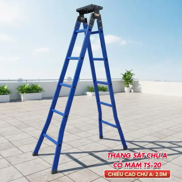 Thang Sắt chữ A giá rẻ TS20 (2.0m)