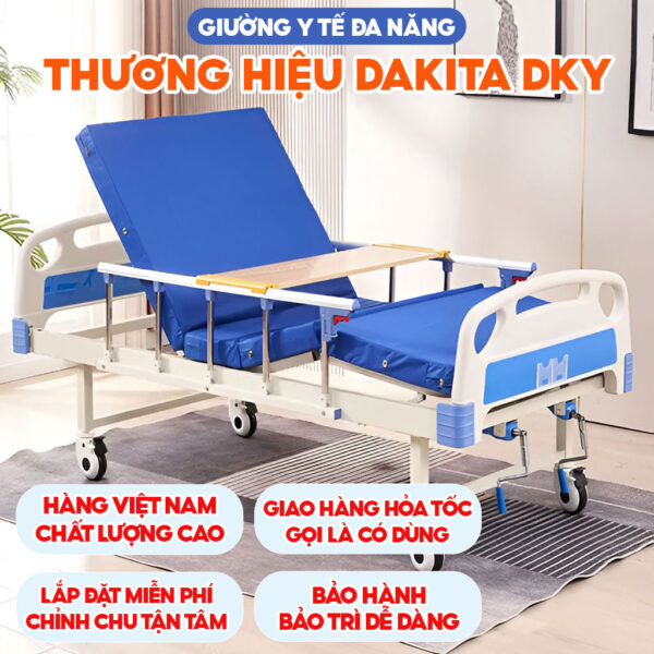 Giường Y Tế Có Nệm Chăm Người Già Tại Nhà [Đa Dạng Mẫu Mã, Giao Lắp Nhanh]