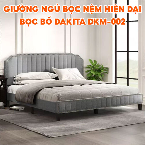[Nhiều Kích Thước ] Giường Ngủ Cao Cấp Bọc Nệm Vải Bố DKM-002