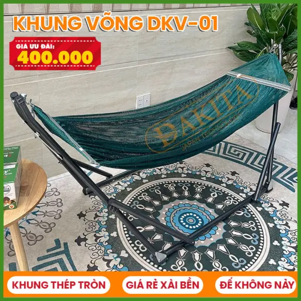 Khung Võng Xếp Đức Lợi Giá Rẻ Xài Bền DKV-01 [GIÁ RẺ NHẤT SÀI GÒN - GIAO NHANH]