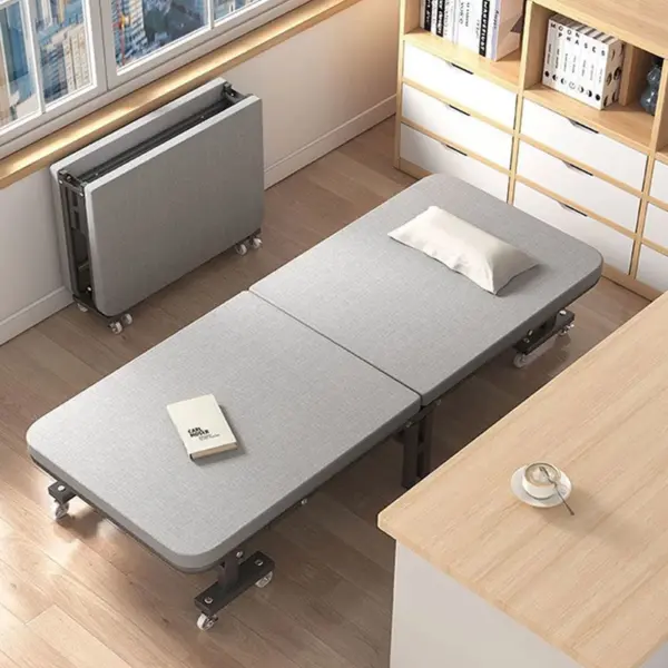 [KHUNG THÉP DÀY - NỆM ÊM - CÓ BÁNH XE] Giường Ngủ Có Nệm Gấp 2 Đoạn DAKITA