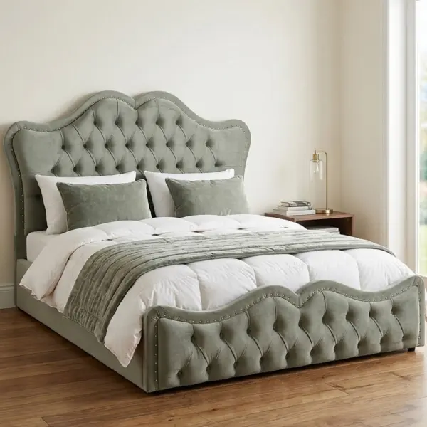 [Bọc Nệm Theo Yêu Cầu] Giường Ngủ Bọc Nệm Nhập Khẩu DAKITA