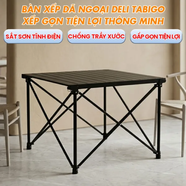 Bàn Xếp Dã Ngoại Deli Tabigo - Xếp Gọn Tiện Lợi Thông Minh