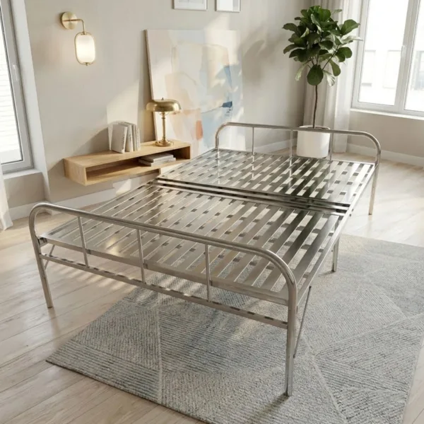 [INOX SÁNG BÓNG - GẤP GỌN - SANG TRỌNG ] Giường Inox Xếp Gọn Siêu Tiện Lợi Thương Hiệu DAKITA
