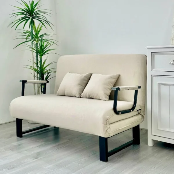 Ghế Sofa Ngã Thành Giường Ngủ Nâng Cao Đầu Tựa Lưng - Chân Sắt Bền Bỉ