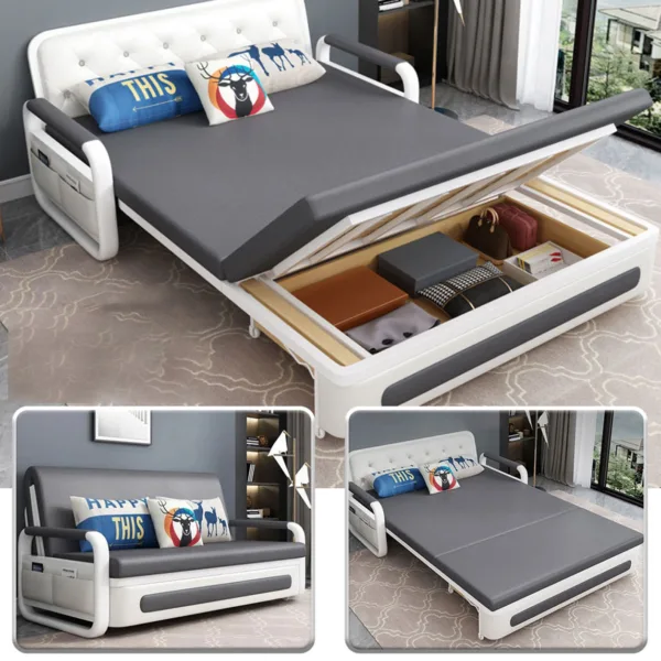 [Nệm Xơ Dừa Cao Cấp + Hộc Tủ Gỗ + Thép Dày ] Sofa Thành Giường Thông Minh Nhập Khẩu Cao Cấp Thương Hiệu DAKITA