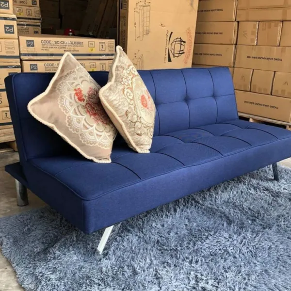 Sofa Bed Giường Ngủ Cho Phòng Diện Tích Nhỏ Với 6 Chân Inox Chắc Chắn