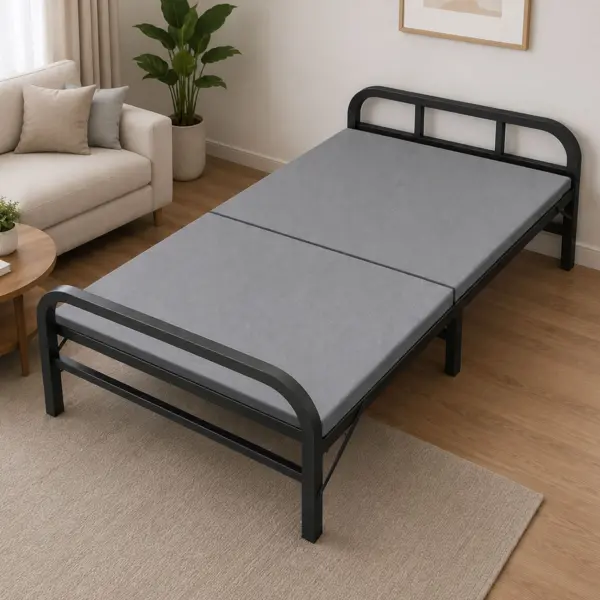 Giường Ngủ Có Nệm Dày Nằm Cao Ráo Gấp Gọn DAKITA DKN-803V [Rộng 0.8m, 1m, 1.2m]