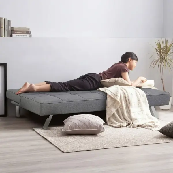 [6 Chân Inox - Phù Hợp Căn Hộ Dịch Vụ] Sofa Bed Giường Ngủ Cho Phòng Diện Tích Nhỏ