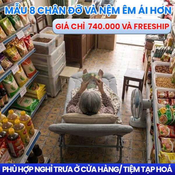 Giường Xếp Nhỏ Gọn Cơ Động Cho Quầy Tạp Hóa Có Không Gian Chật Hẹp