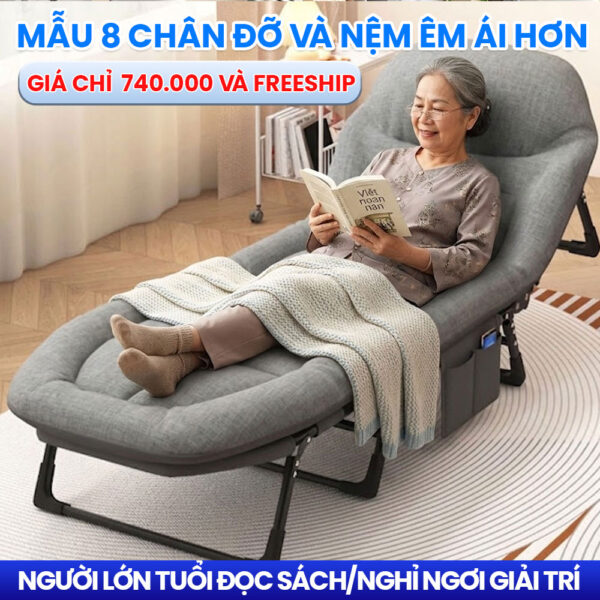 Giường Gấp Gọn Nhanh Chóng Êm Ái Phù Hợp Cho Người Lớn Tuổi | Chăm Sóc Bệnh Nhân