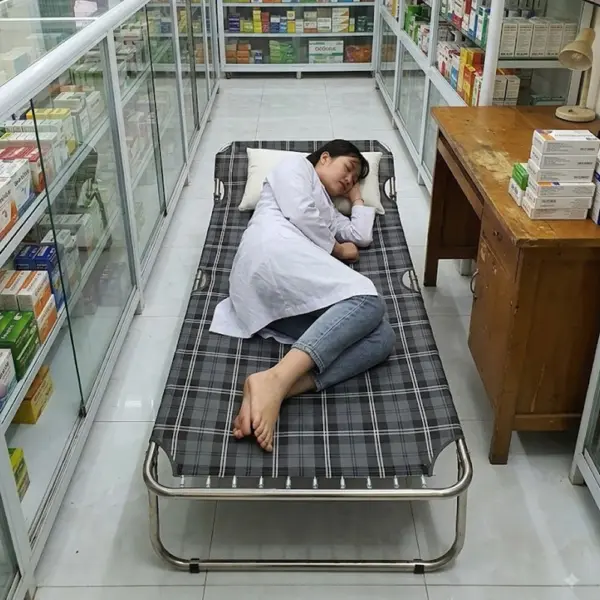 [Trang Bị Cho Tiệm Thuốc | Tạp Hoá] Giường Xếp Cao Cấp DAKITA DKG-160L [Vải lưới thoáng mát, không kêu cót két]