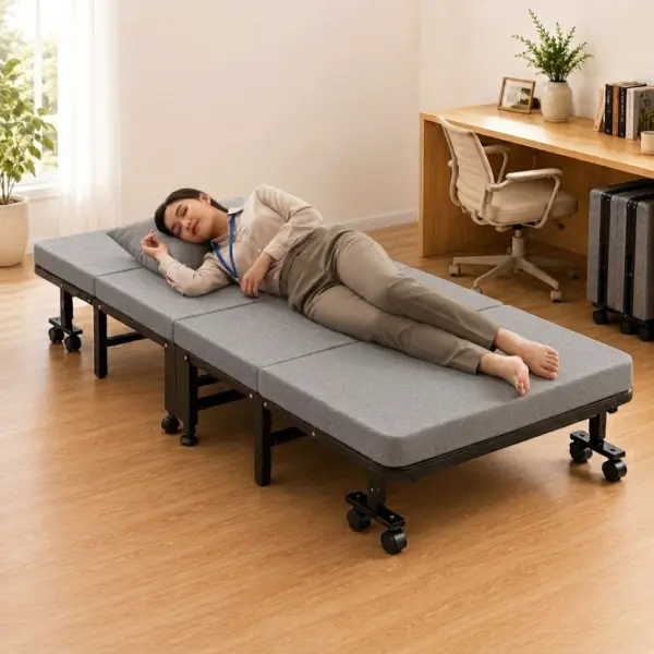 [Trang Bị Cho Nhân Viên | Trông Coi Cửa Hàng] Giường Ngủ Có Nệm Xếp Gọn Đa Năng DKB