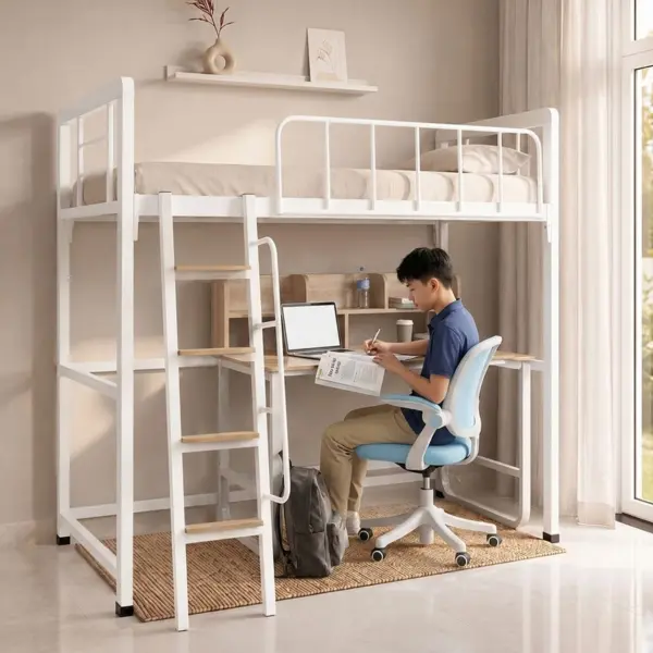 [Phù Hợp Cho Kí Túc Xá] Giường Sắt 1 Tầng Gác Lửng Cao Cấp DAKITA