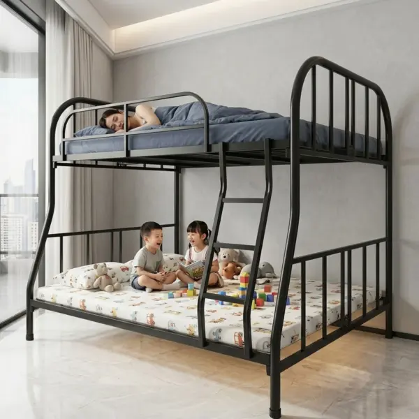 Giường Sắt Hai Tầng Ống Tròn Trên DAKITA Tối Ưu Cho Phòng Chật Hẹp