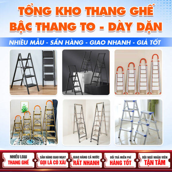 [Đa Dạng Mẫu Mã] Thang Ghế Bậc Gia Đình Bậc Thang To - Dày Dặn Chắc Chắn