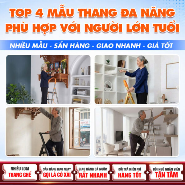 Những Mẫu Thang Ghế Phù Hợp Với Người Lớn Tuổi