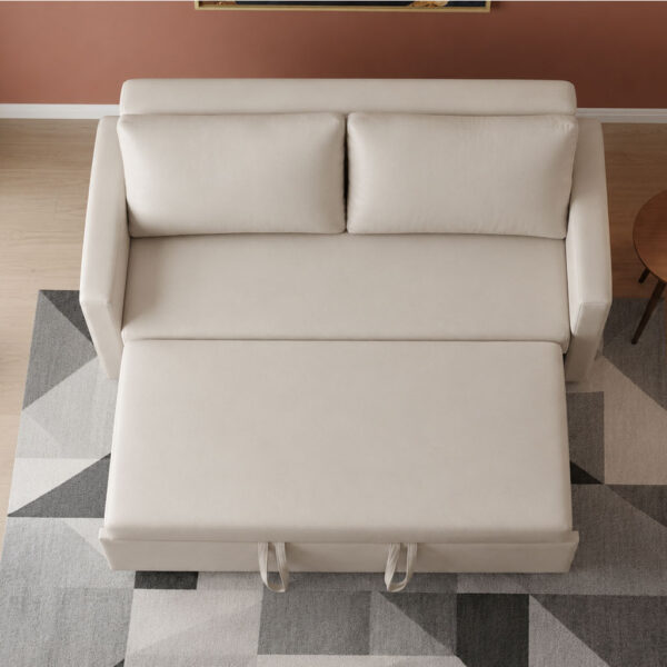 Sofa Giường Ngủ Thông Minh Vải Da Sang Trọng Chống Trầy Chống Mực