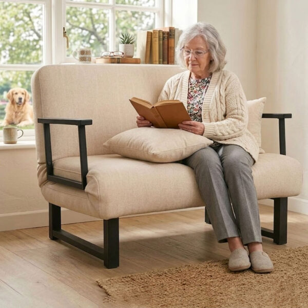 Ghế Sofa Ngã Thành Giường Ngủ Nâng Cao Đầu Tựa Lưng DAKITA