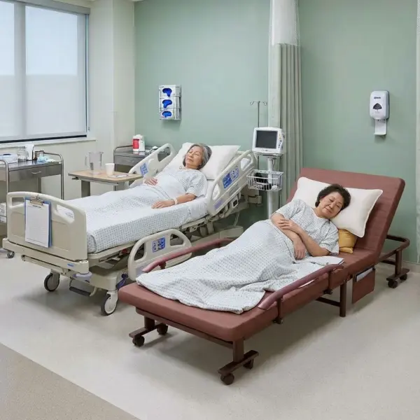 Giường Ngủ Dakita Có Nệm Nâng Cao Đầu Tựa Lưng Phù Hợp Người Chăm Sóc Bệnh Nhân