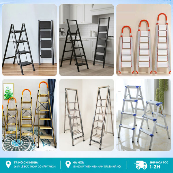 [Đa Dạng Mẫu Mã] Thang Ghế Bậc Gia Đình Bậc Thang To - Dày Dặn Chắc Chắn
