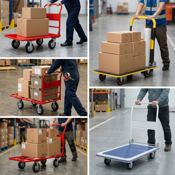 Những Mẫu Xe Đẩy 4 Bánh Tải Trọng 300kg Chuyên Dụng Cho Nhà Xưởng