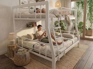 Giường Sắt 1.6mx2m Trang Bị Cho Kí Túc Xá Công Ty